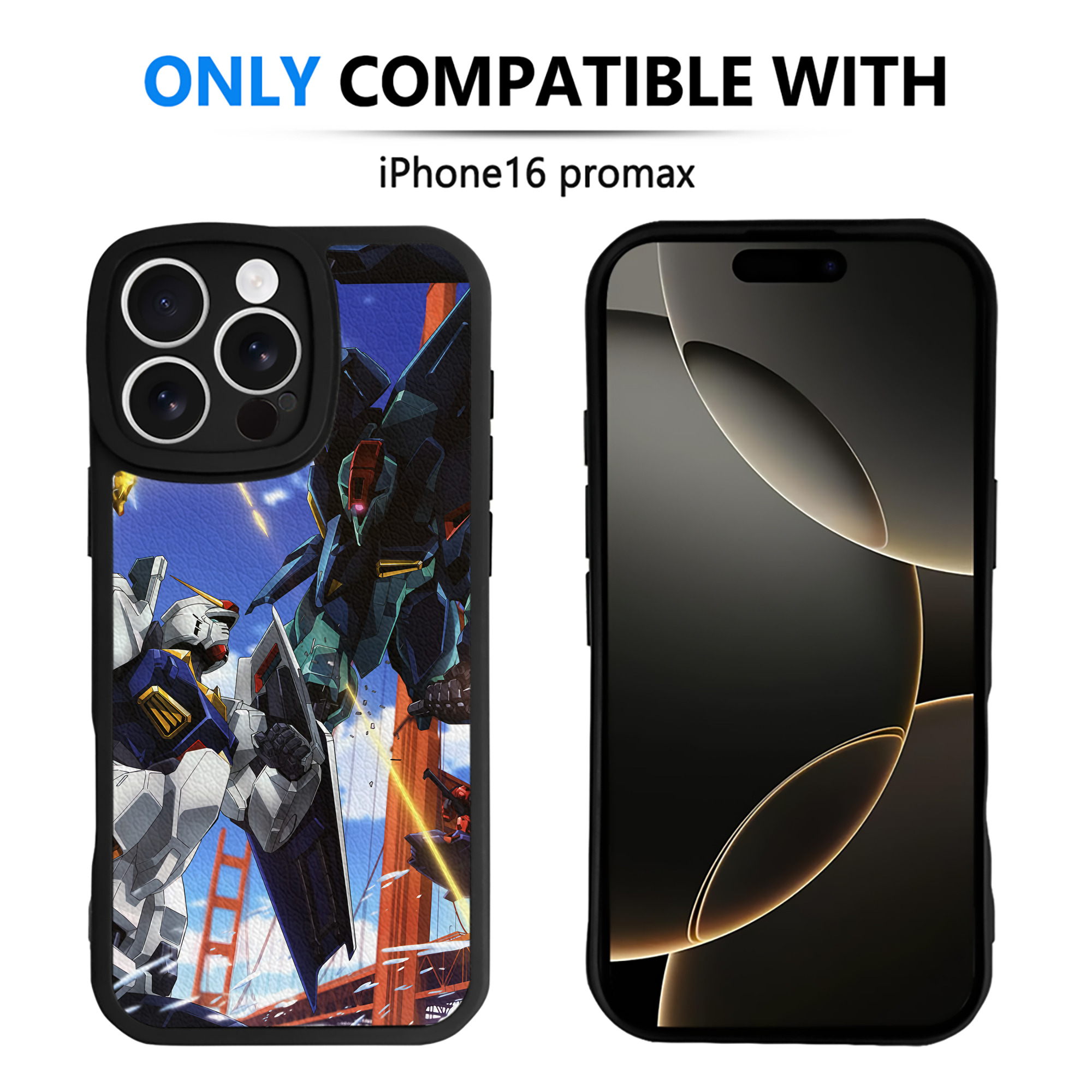 （画像用） 機動戦士ガンダム Mobile Suit Gundam 【iPhone 16シリーズ対応】シリコンスマホケース（レザー調） 材質：シリコン